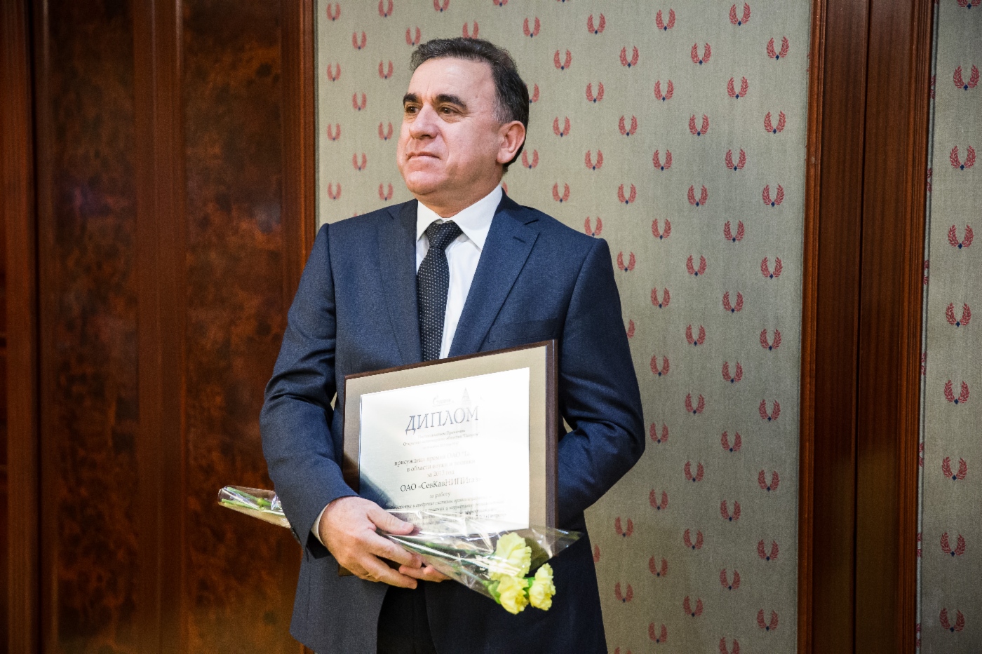 Prize winner, Director General of SevKavNIPIgaz Ramiz Gasumov