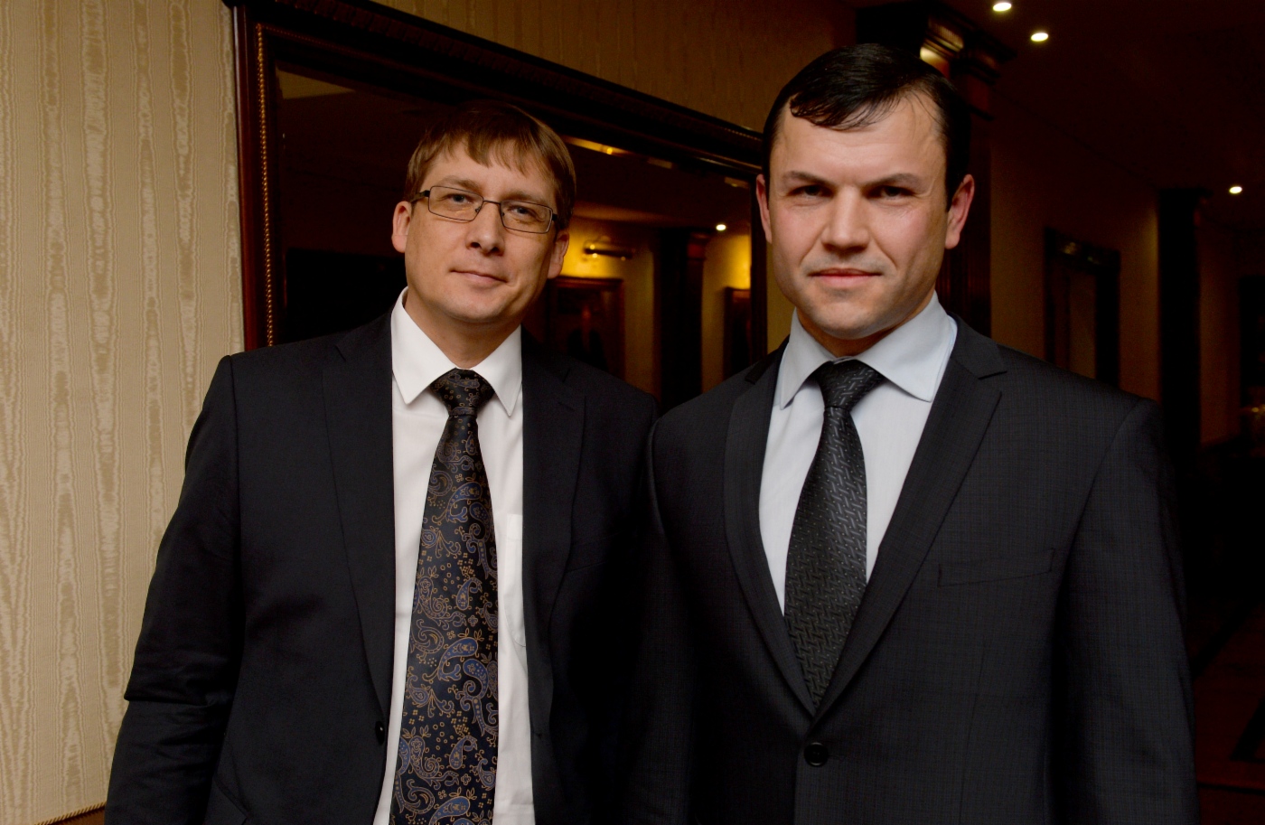Prize winners – Director of Scientific Center for Gas Transportation, Underground Storage and Utilization of SevKavVIPIgaz Dmitry Shustikov and Director of Scientific Center for Well Exploitation and Repair of SevKavNIPIgaz Vladimir Sukovitsyn