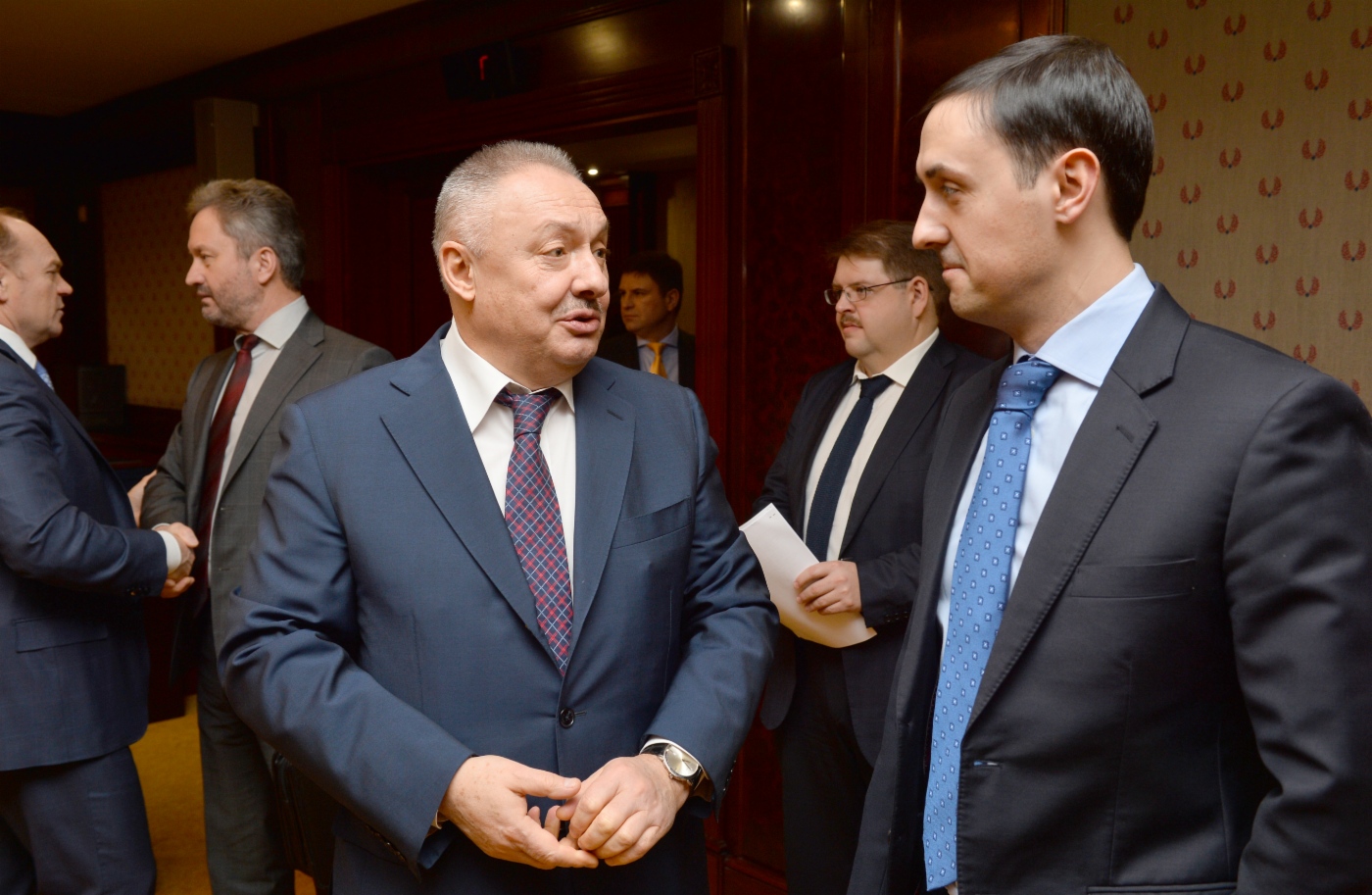 Head of Gazprom’s Information and Communications Department Alexander Bespalov and Head of Russian Mass Media Division of Gazprom’s Information and Communications Department Andrey Chernykh