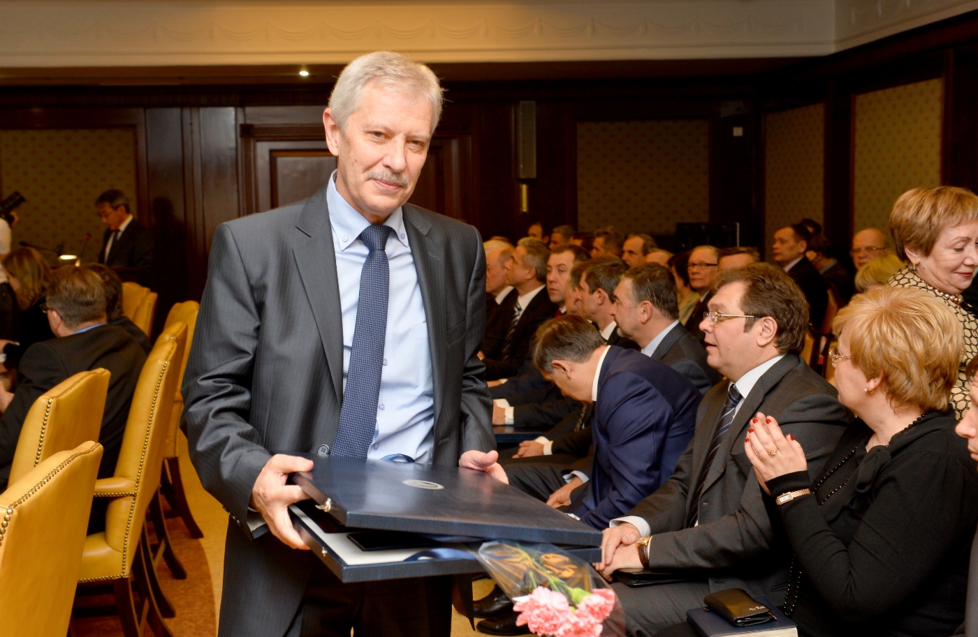 Prize winner, Head of Environmental Protection Division of Gazprom Dobycha Krasnodar Vladimir Grishchenko