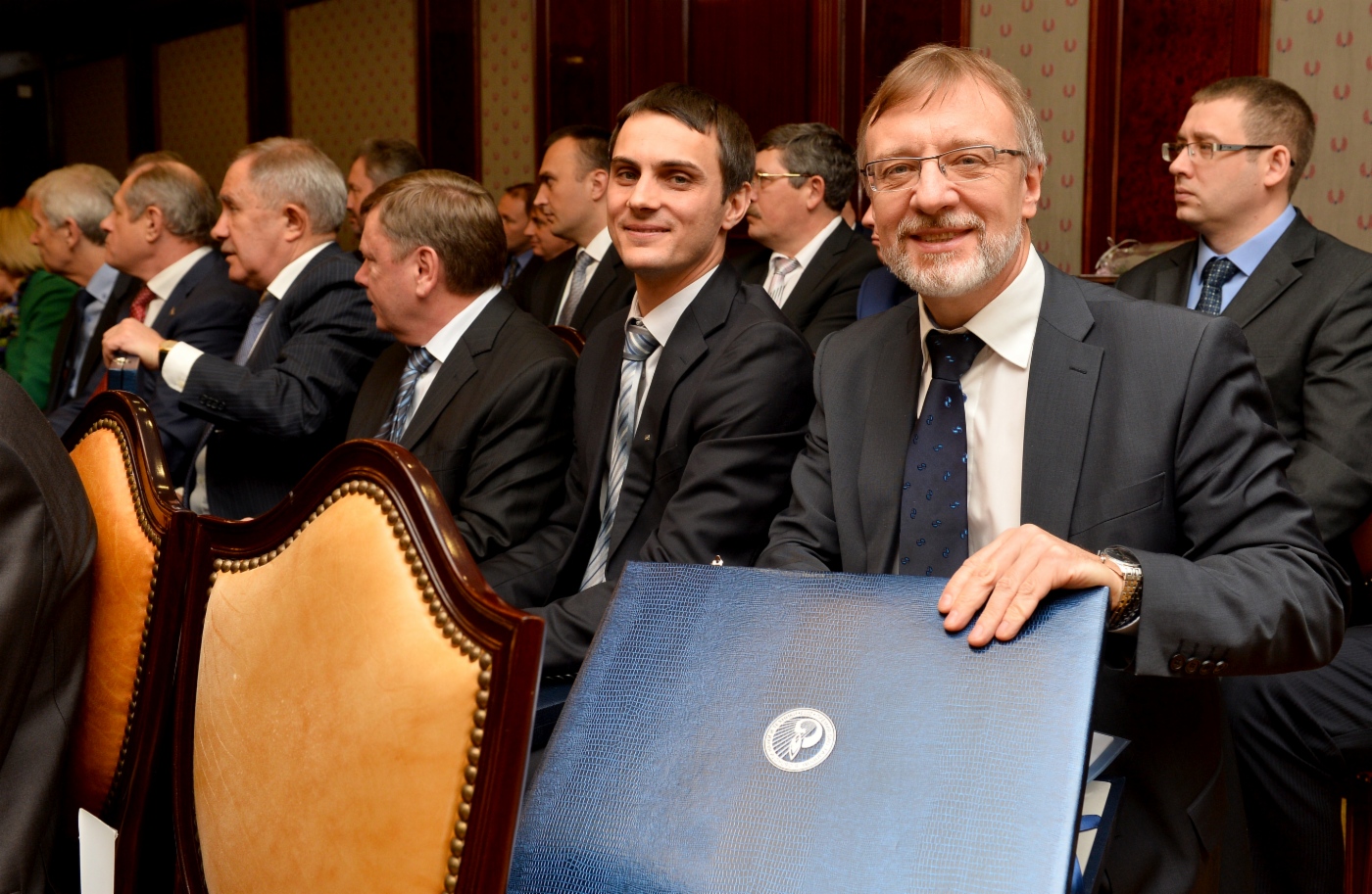 Prize winner, Deputy Head of Gazprom’s Prospective Development Department Alexey Ryzhov (right)