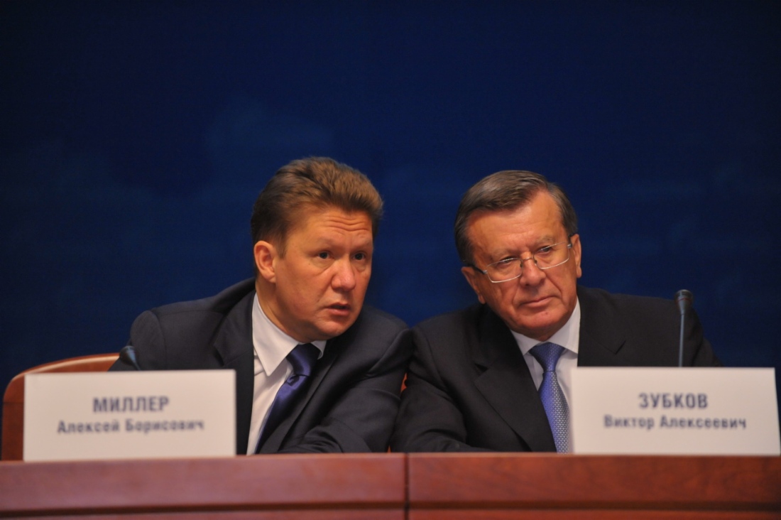 Alexey Miller and Viktor Zubkov