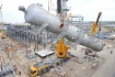 Column erection at CSU 2 (condensate stabilization unit)