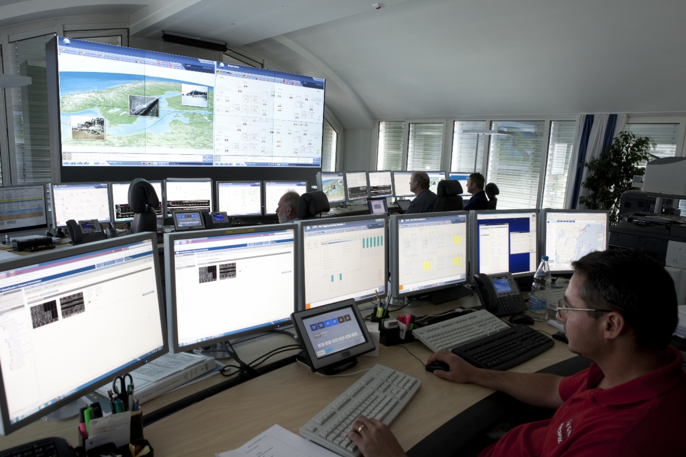 Control room at Nord Stream’s headquarters, Zug (Switzerland)