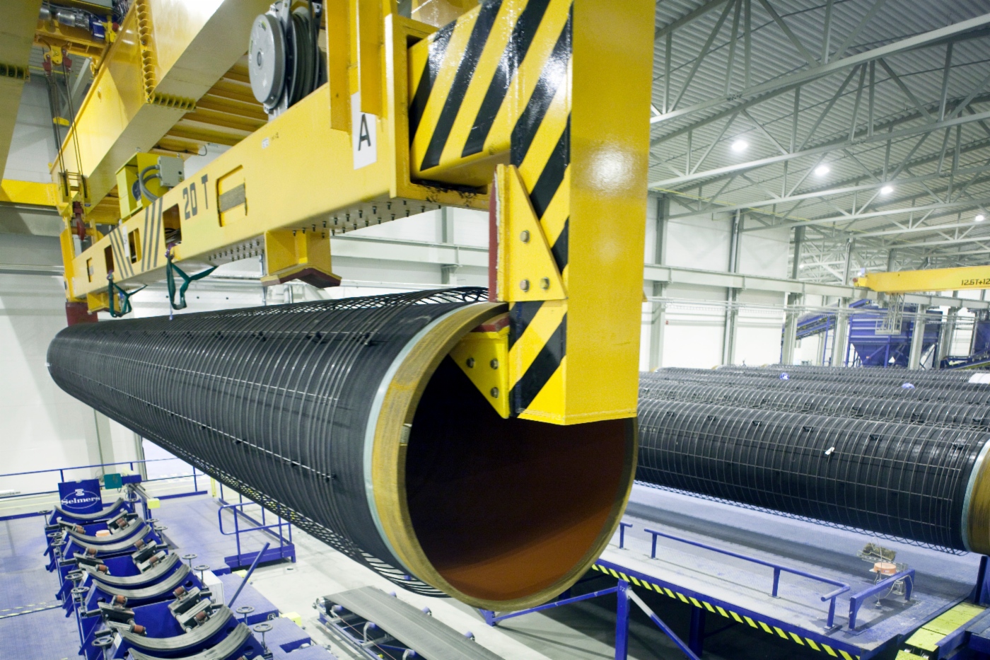 Pipe production for Nord Stream gas pipeline