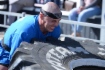 Flipping 320-kilogram tire