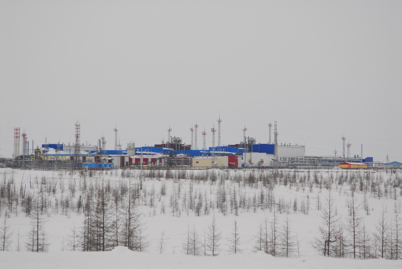 Gas treatment unit No.9 at Kharvutinskaya area