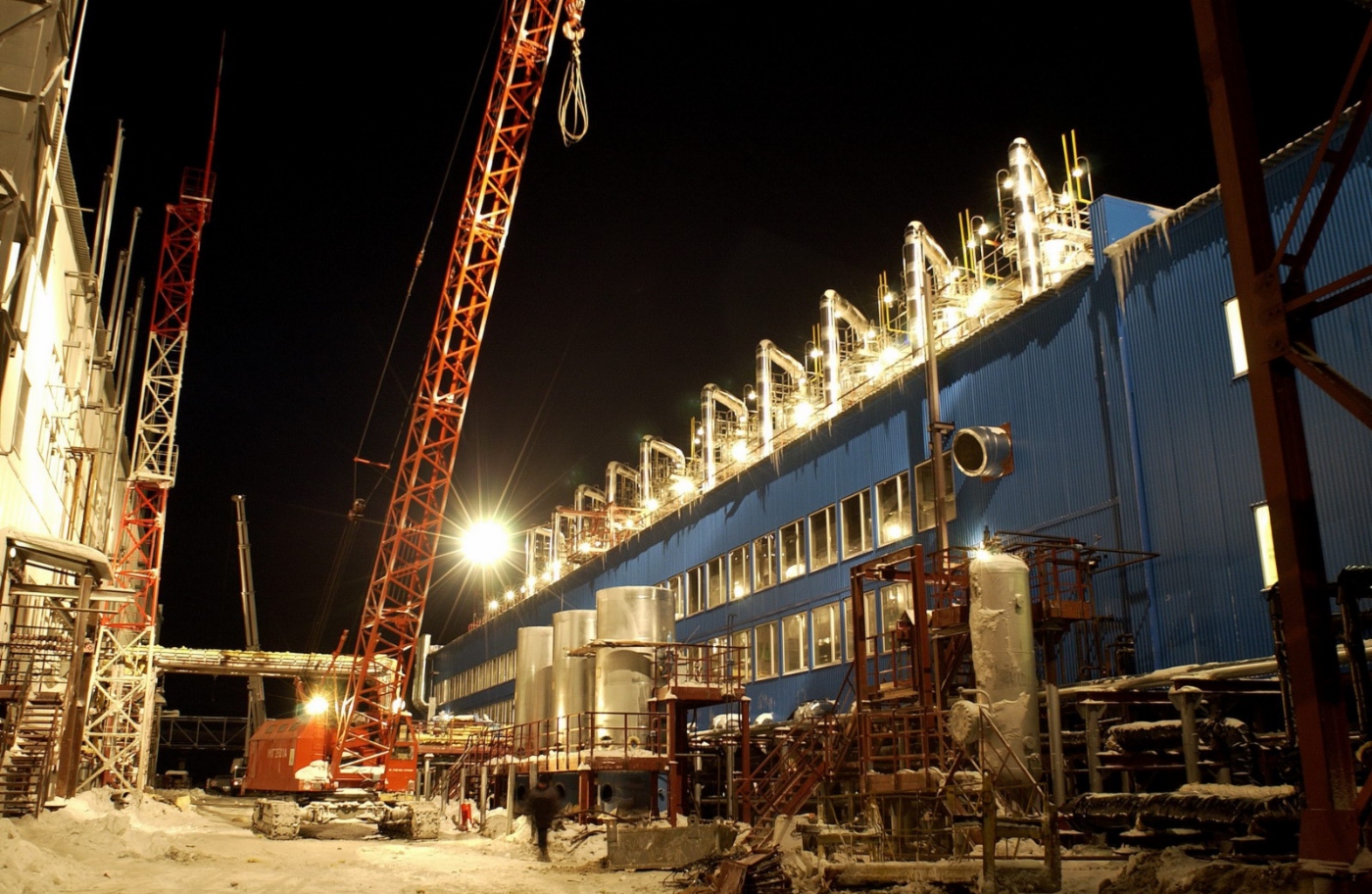 Gas pre-treatment unit at Kharvutinskaya area of Yamburg field