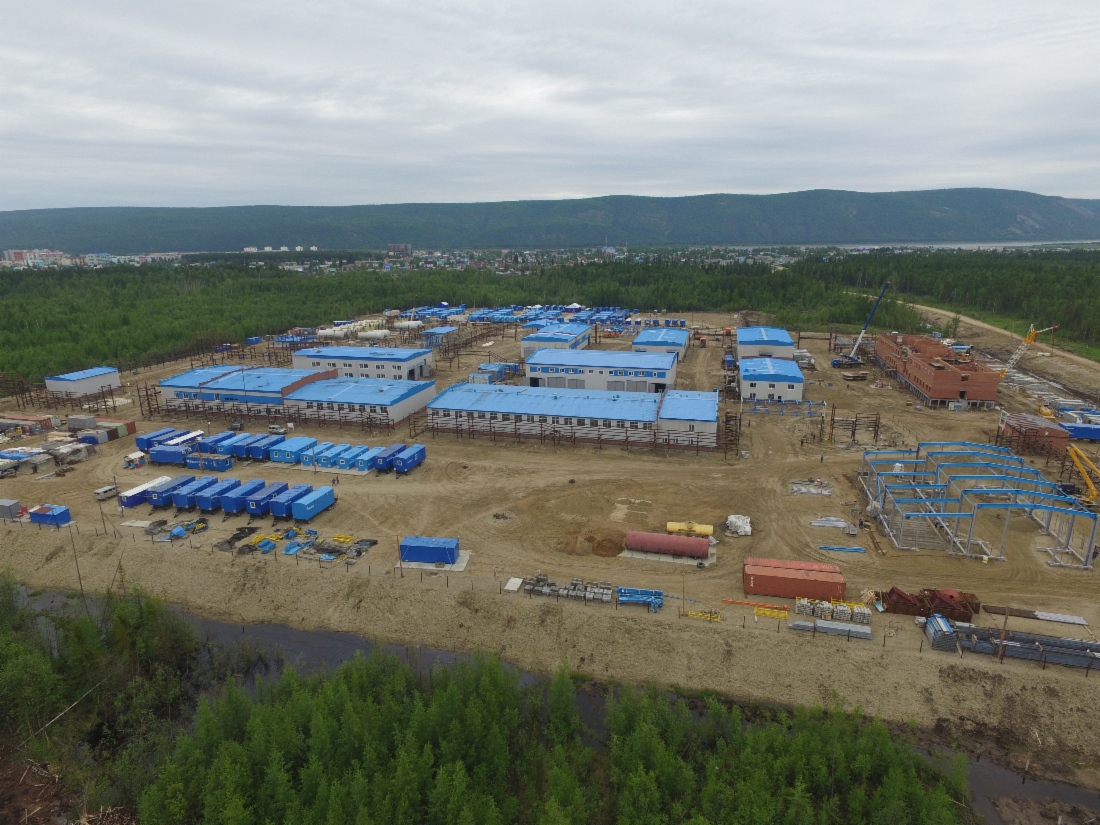 Construction of Lenskoye GPOC’s industrial base