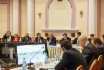 Oleg Aksyutin (center) and 
OMV Executive Board Member Johann Pleininger (fourth from left) take part in first meeting of Coordinating Committee for scientific & technical cooperation and partnership between Gazprom and OMV