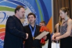 Mikhail Vasilyev (center), Almaty TV channel, Almaty, Kazakhstan (among foreign Russian-language media) named winner of 4th Energy of Victories nationwide contest among sports journalists in Best TV Report/Film/Story nomination