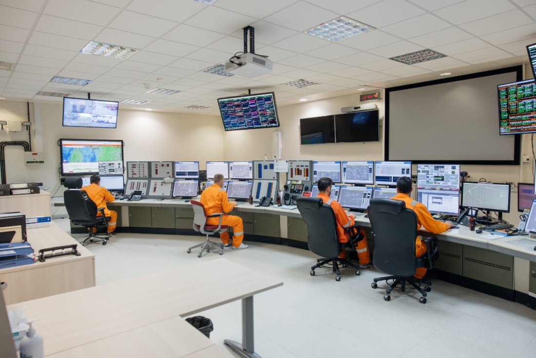 Onshore processing facility, central control room