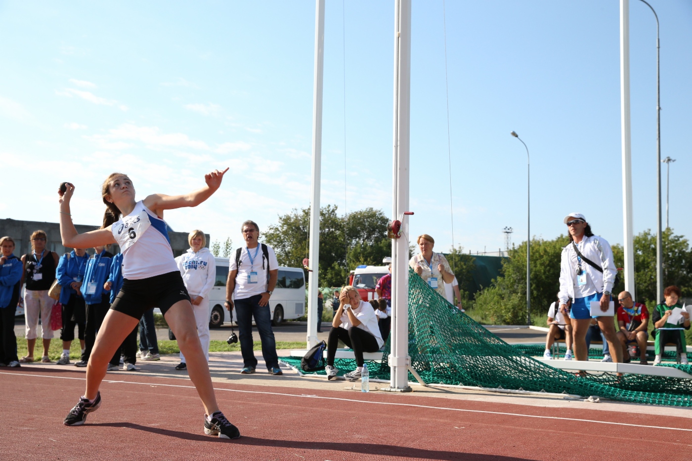 Children’s Spartakiada Games. Ball throwing competitions