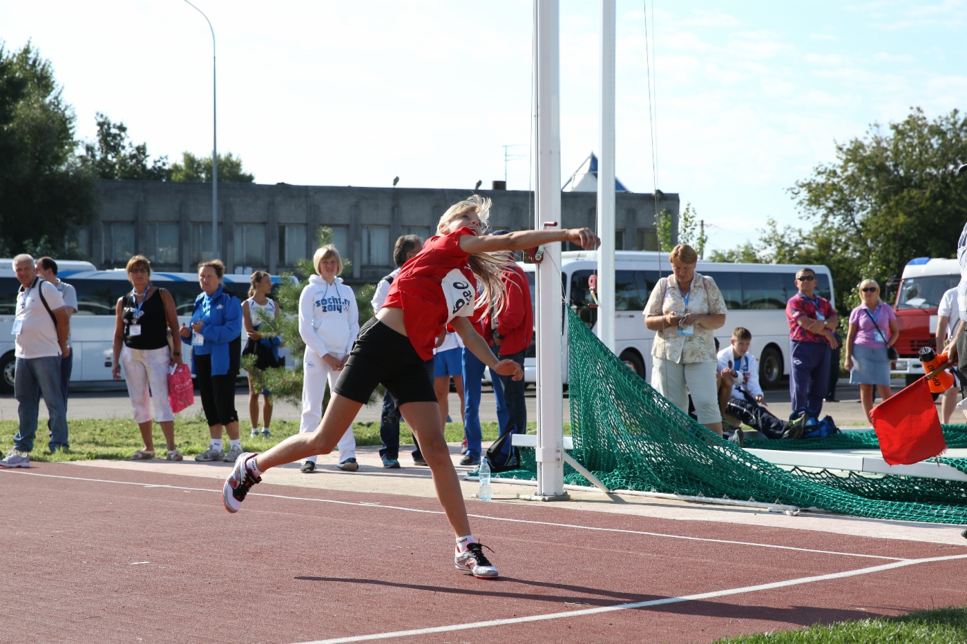 Children’s Spartakiada Games. Ball throwing competitions