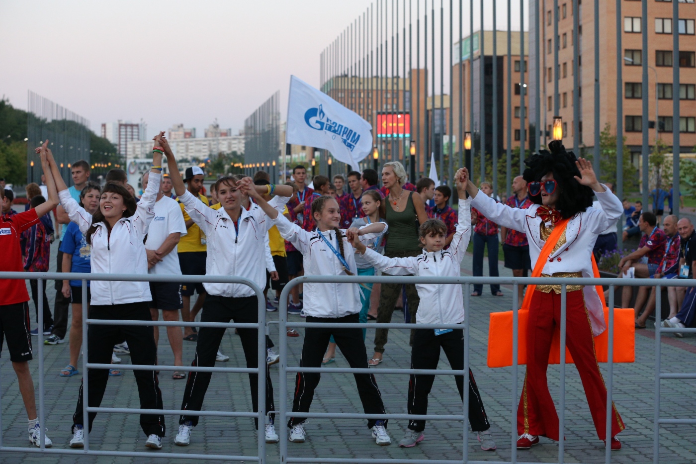 Victory ceremony. Fourth day of Spartakiada Games 