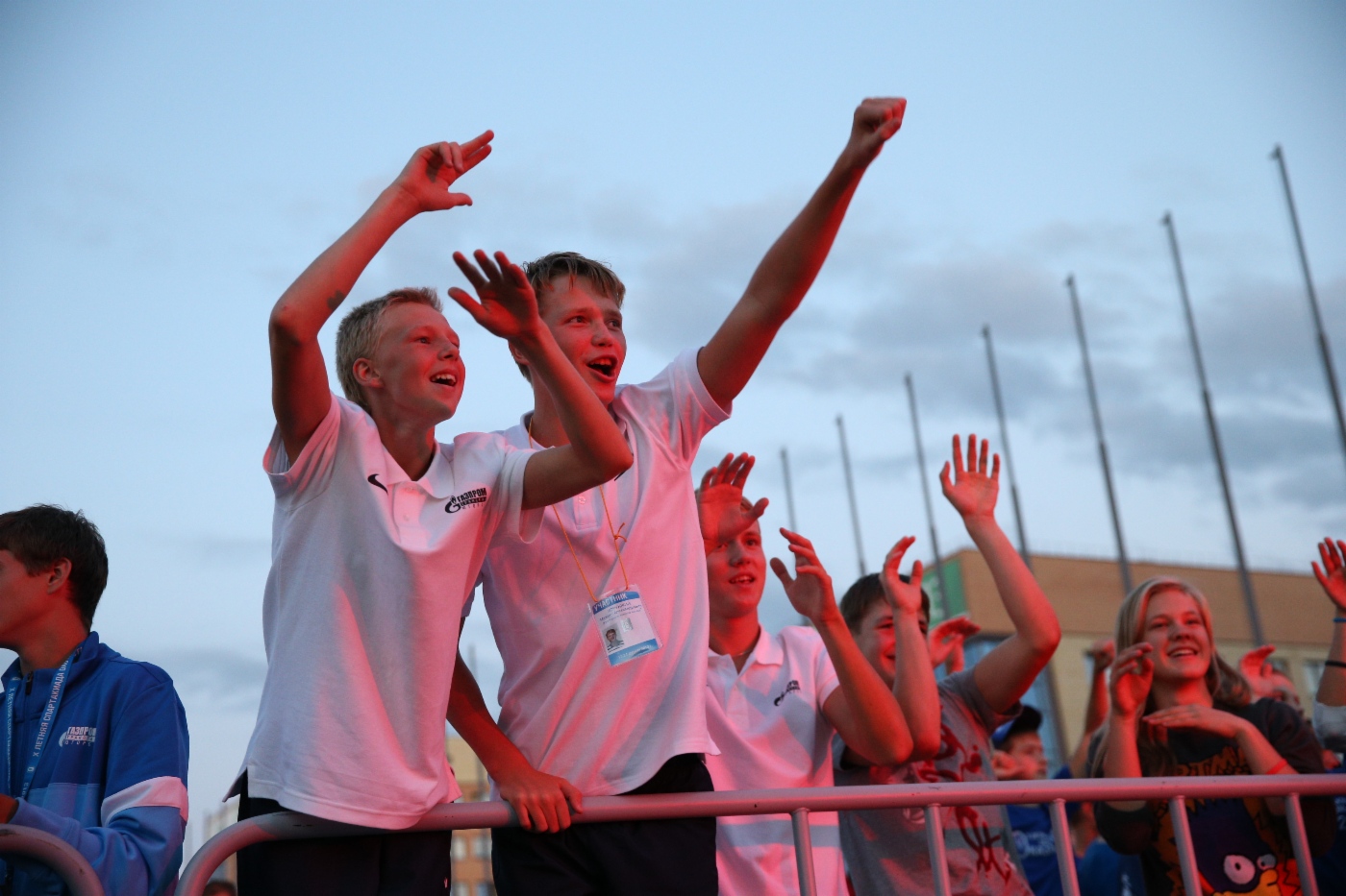 Victory ceremony. Second day of Spartakiada Games