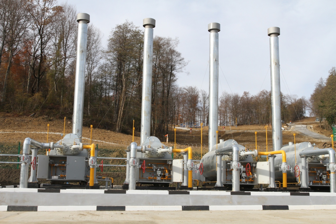 Gas heating module