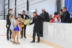 Alexey Miller (center) attends event celebrating completion of Gazprom’s construction project for sports complex with two ice arenas in St. Petersburg’s Nevsky District