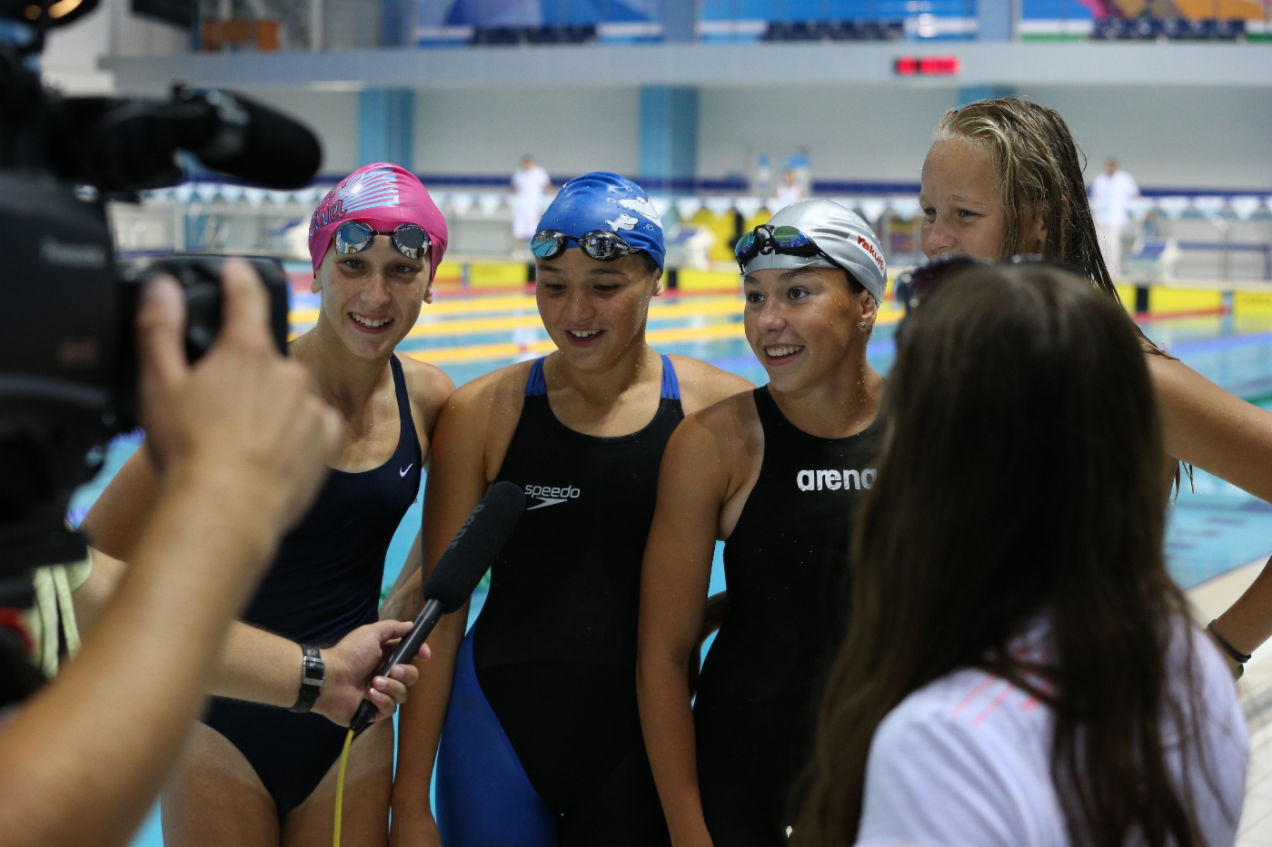 Children’s Spartakiada Games. Swimming competitions (relay)
