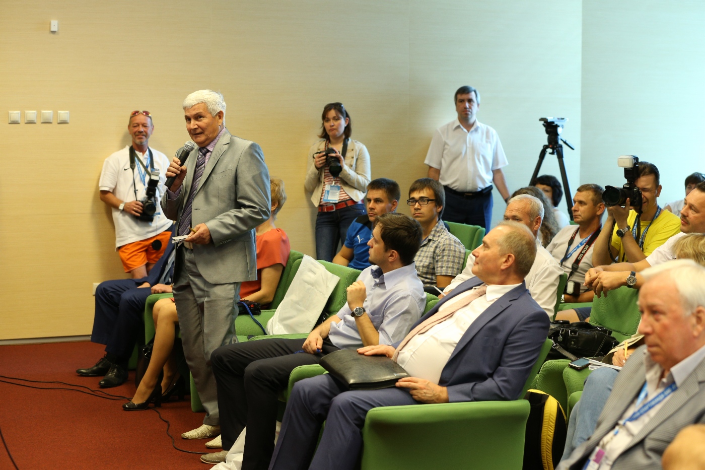 At press conference dedicated to opening of 10th Adult Summer Spartakiada Games and 5th Children’s Summer Spartakiada Games of Gazprom