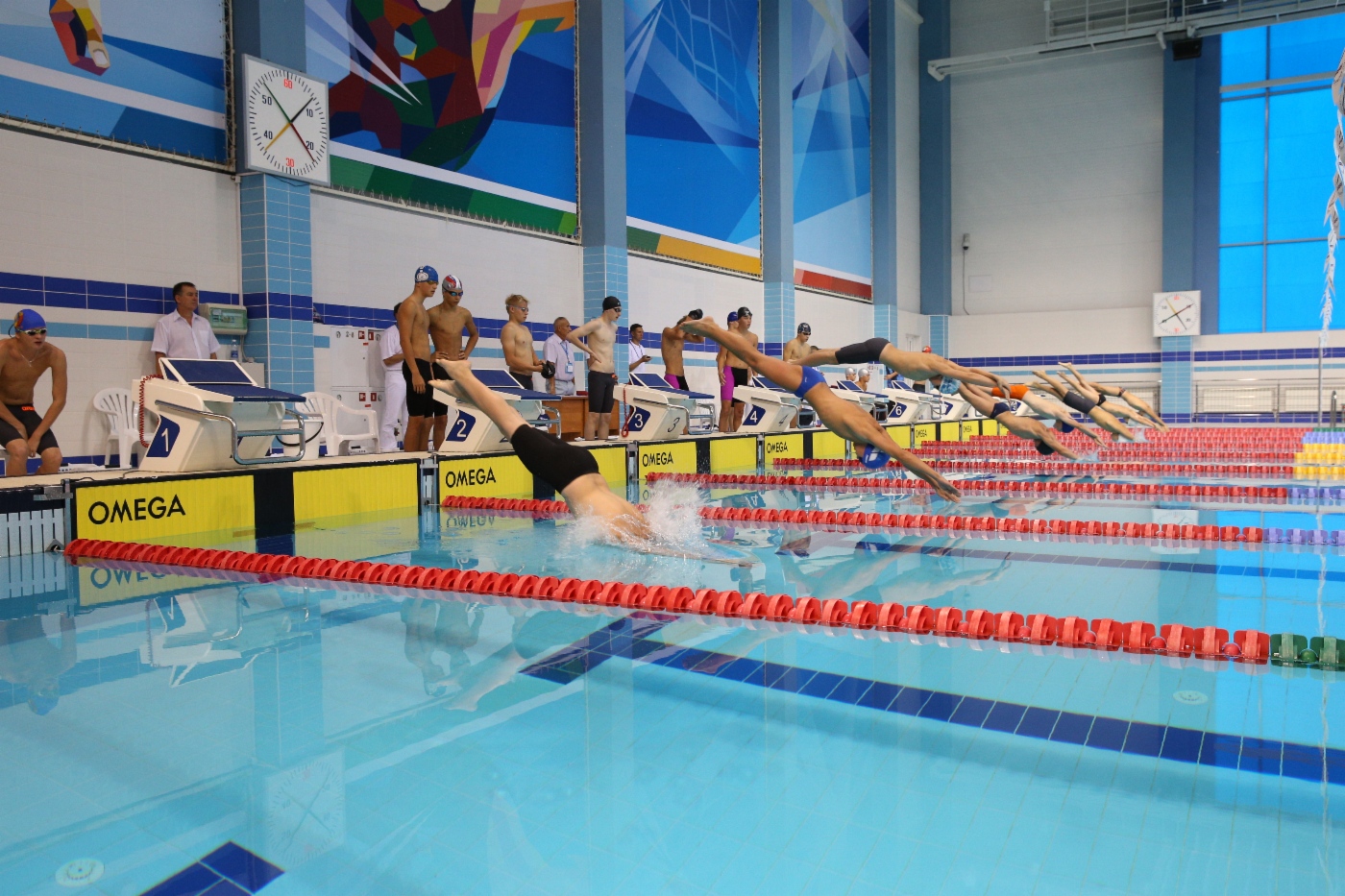 Children’s Spartakiada Games. Swimming competitions (relay)