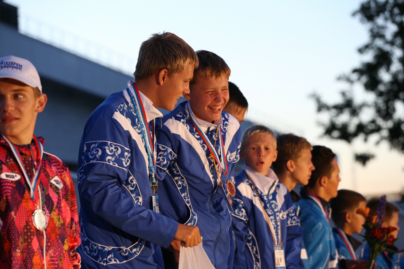 Winners. First day of Spartakiada Games