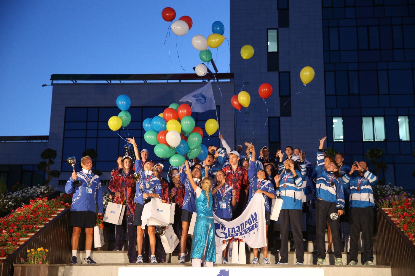 Winners. First day of Spartakiada Games