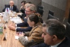 Gerard Mestrallet, Chairman of Engie Board of Directors, at meeting with Alexey Miller