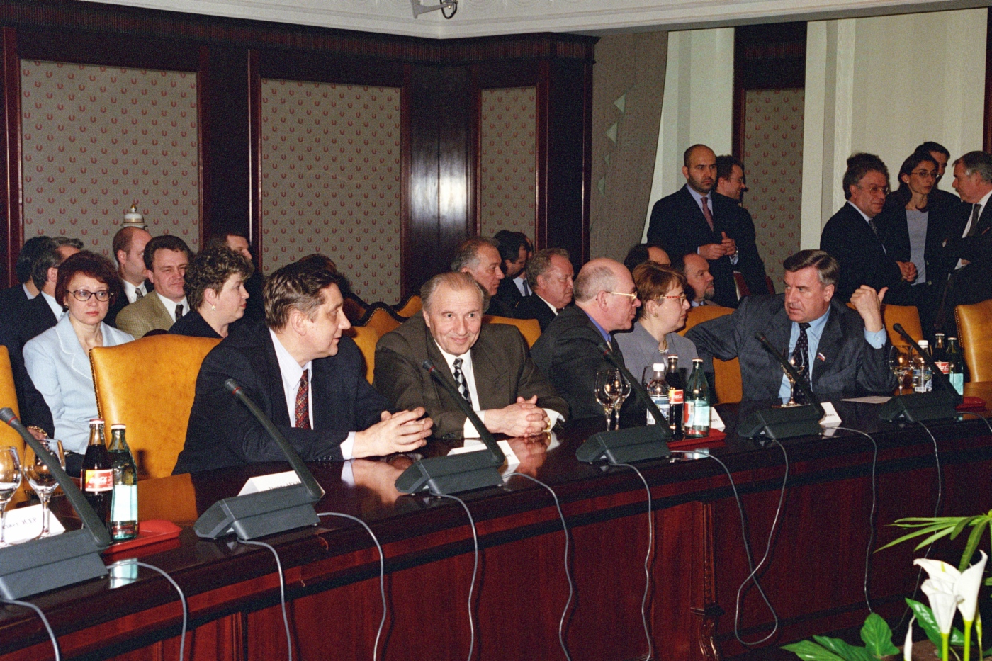 Presentation of Blue Stream gas pipeline laying project, Moscow, Russia, 1997. Photo by Gazprom