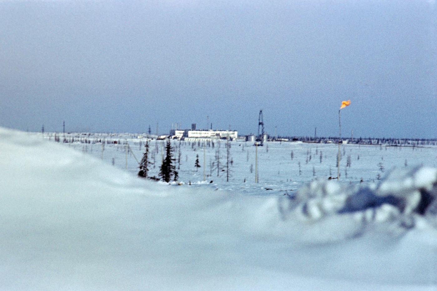 Production facility, Tyumen Oblast, Russia, 1976. Photo by Gazprom