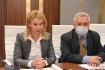 Elena Burmistrova (left)
