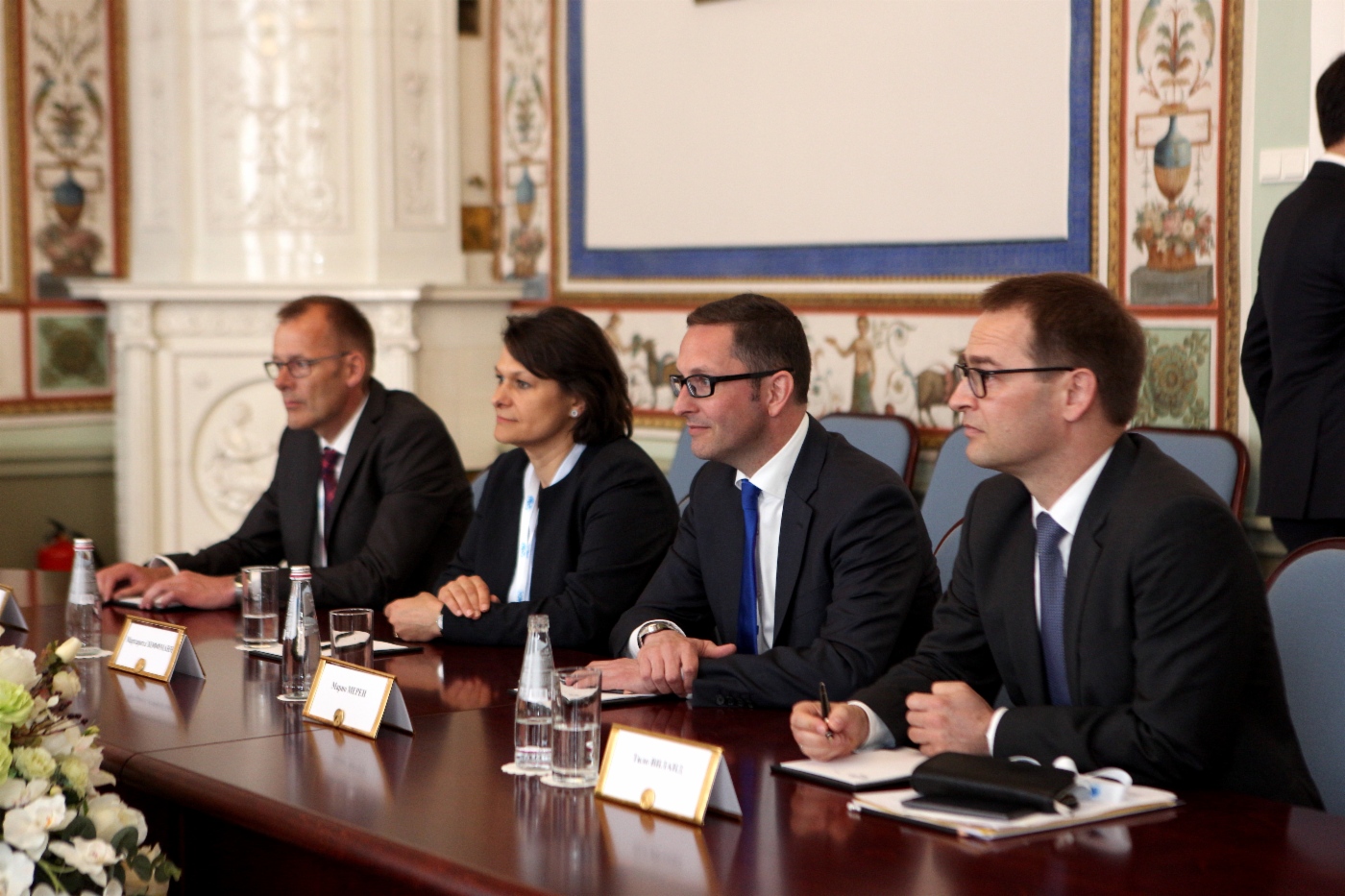 At working meeting between Alexey Miller and Mario Mehren, Chairman of Board of Executive Directors of Wintershall