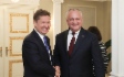 Alexey Miller and Moldova’s President Igor Dodon discuss cooperation issues