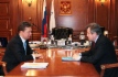 Working meeting between Alexey Miller and Sergey Vakhrukov, Governor of the Yaroslavl Oblast