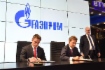 Alexey Abramov, Head of Federal Agency for Technical Regulation and Metrology (Rosstandart), and Alexey Miller signing Agreement of Cooperation in field of standardization and conformity assessment at St. Petersburg International Economic Forum 2017