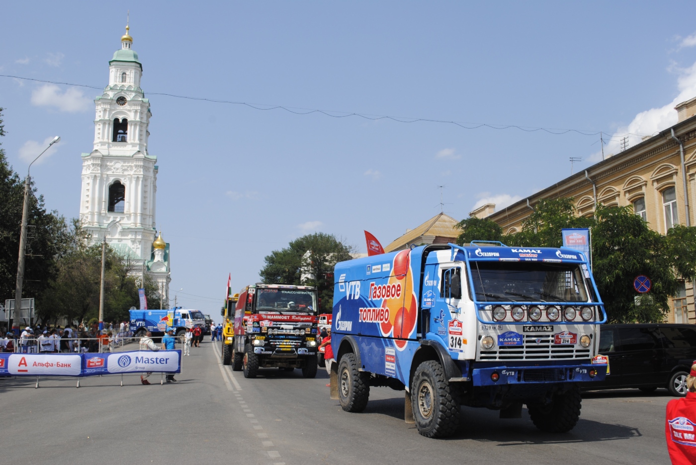 Finish of Silk Way Rally Raid at walls of Astrakhan Kremlin, July 13, 2013