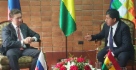 Alexey Miller and Luis Alberto Sanchez, Bolivian Minister of Hydrocarbons and Energy
