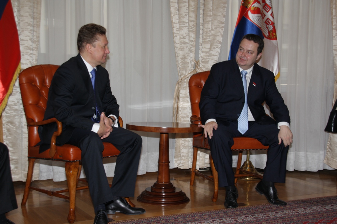 Working meeting between Alexey Miller and Ivica Dacic, Prime Minister of Republic of Serbia