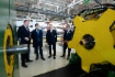 Nikita Murov, Director General of the Bronka Group Holding, Alexey Miller, Alexander Beglov, Governor of St. Petersburg, and Pavel Altov, Director General of Izmeron