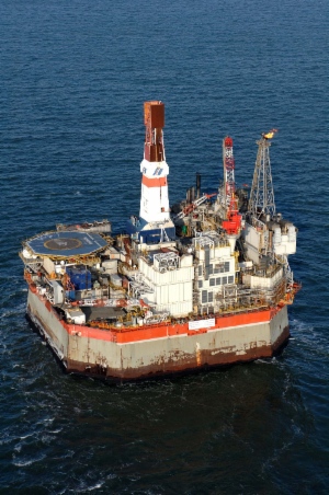 Molikpaq (Piltun-Astokhskaya-A) platform, first offshore oil production platform in Russia