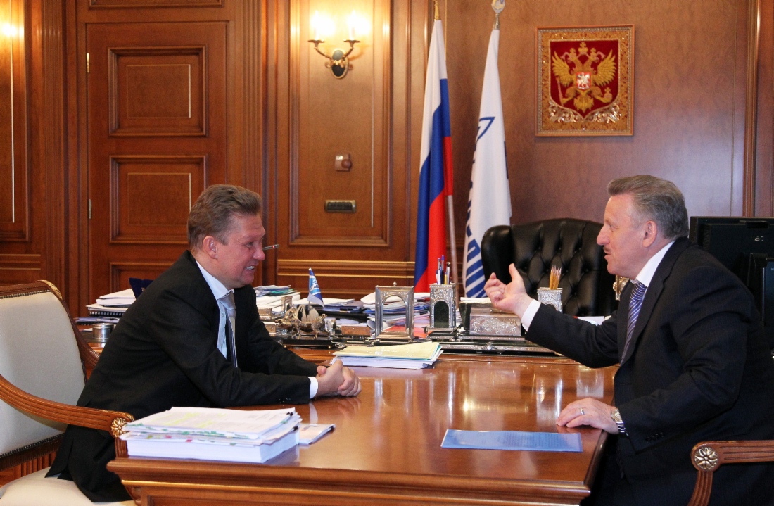 Alexey Miller and Vyacheslav Shport addressed gasification of Khabarovsk Krai