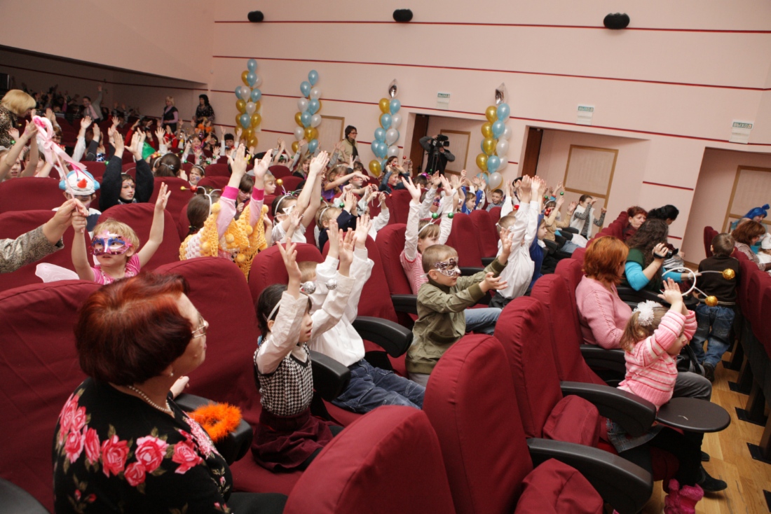 Children from orphan homes and correctional schools of Saratov Oblast during charitable event Welcome to Fairytale organized by Gazprom Transgaz Saratov